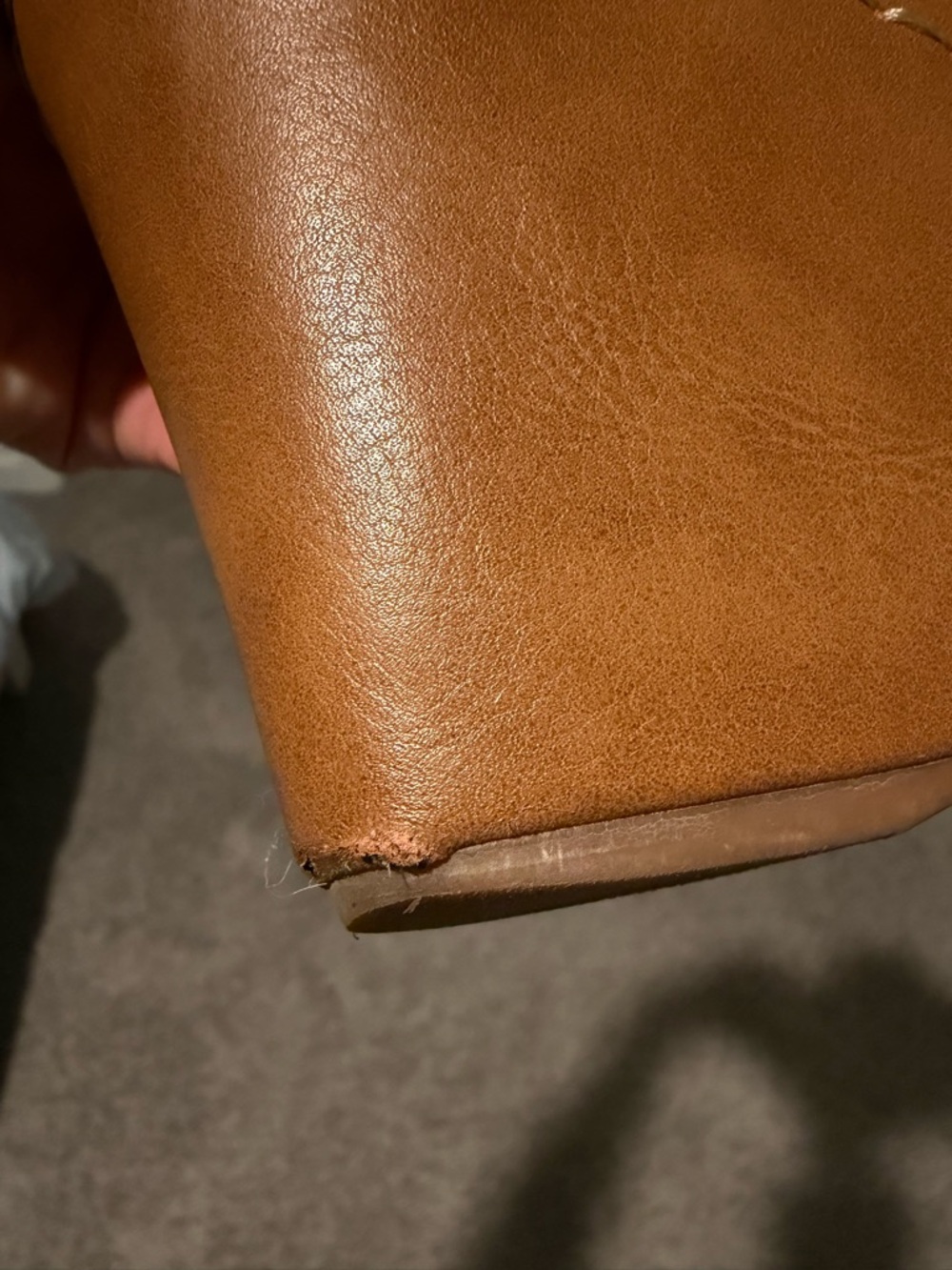 b.o.c. Tan Leather Slip-On Clogs with Stitch Detail - Picture 6 of 6